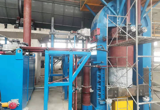 液壓技術(shù)電梯配重塊一次熱壓成型設(shè)備特點